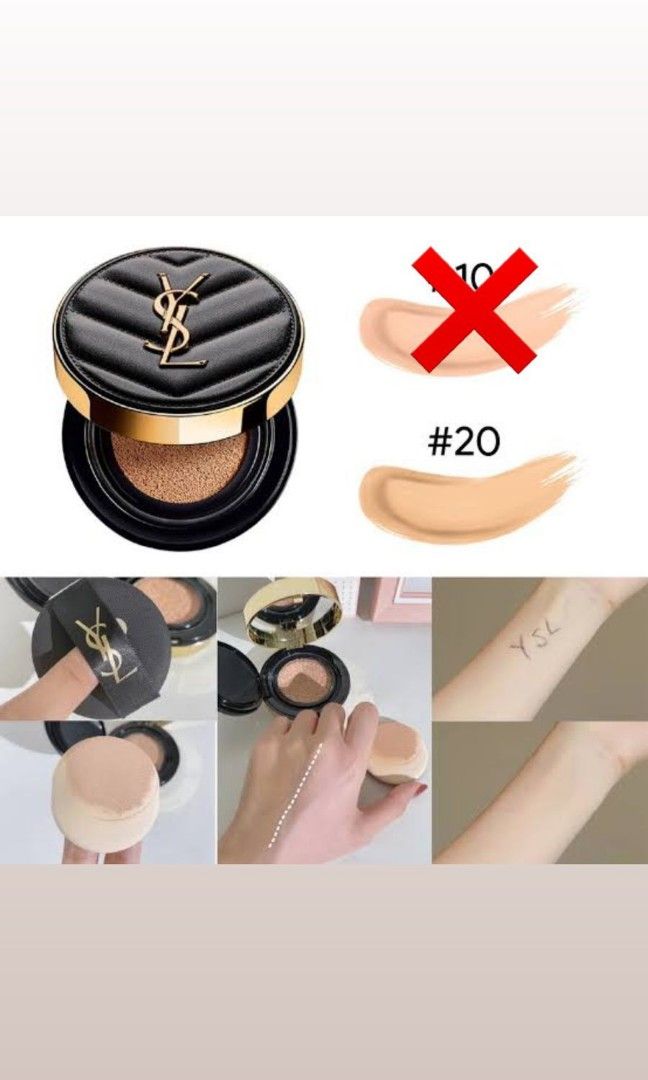 Ysl Matte Cushion Shade LE CUSHION ENCRE DE PEAU BUILDABLE COVERAGE YSL  Beauty