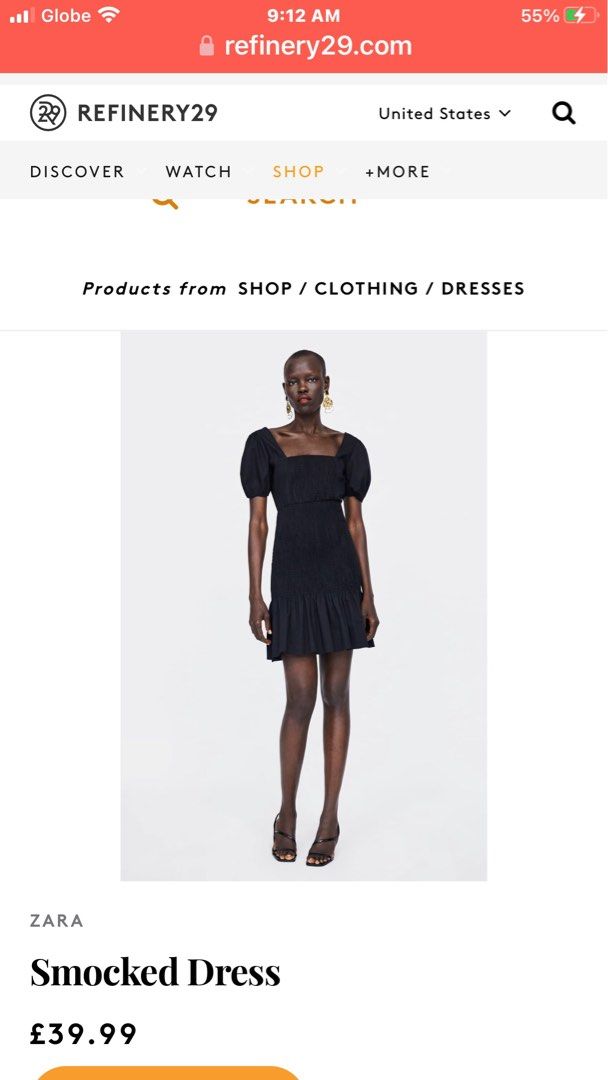 Smock dress zara on sale