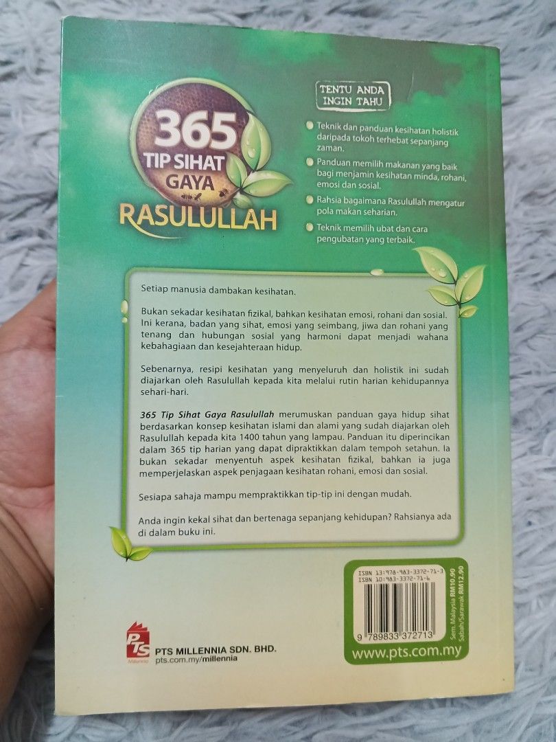 365 Tip Sihat Gaya Rasulullah Saw Hobbies And Toys Books And Magazines Religion Books On Carousell 8042