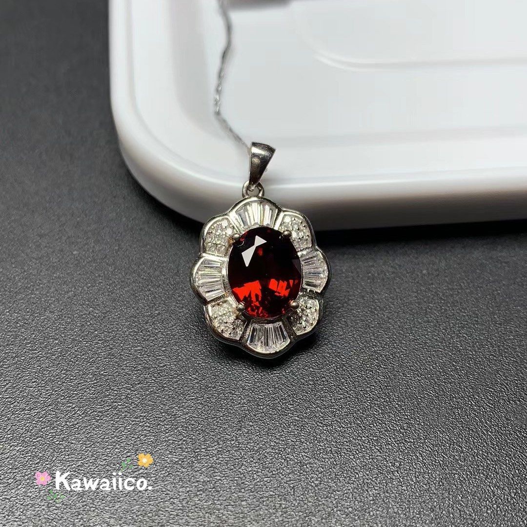 Garnet cheap stone pendant