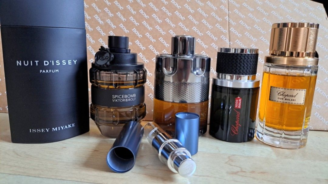 5 10ml Decants Spicebomb Oud Malaki Chopard 1000 Miglia Nuit D