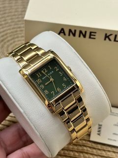 🇺🇸✈️ Anne Klein US Gold-tone Green dial Premium Crystal-accented Women’s Watch! Arrived from US!