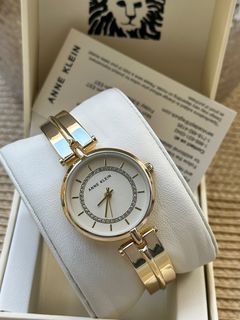 🇺🇸✈️ Anne Klein US Gold-tone Premium Crystal-accented Women’s Bangle Watch! Arrived from US!