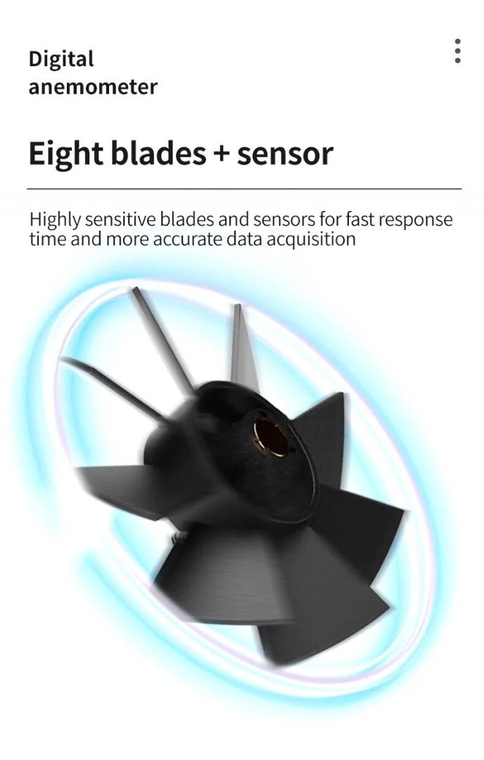葉輪風速計 風速儀手持式高精準度風速測量儀測風儀風速計風溫風量風速測量儀Handheld Anemometer Wind Speed
