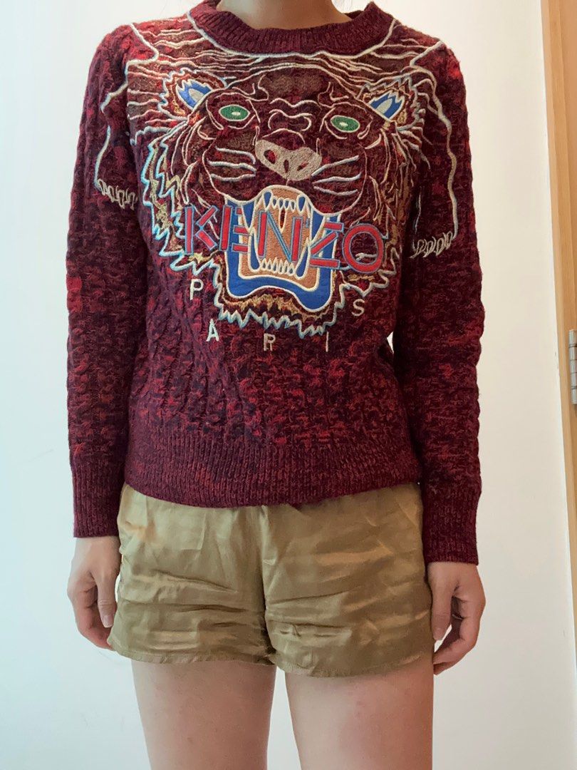 Maroon kenzo clearance sweater