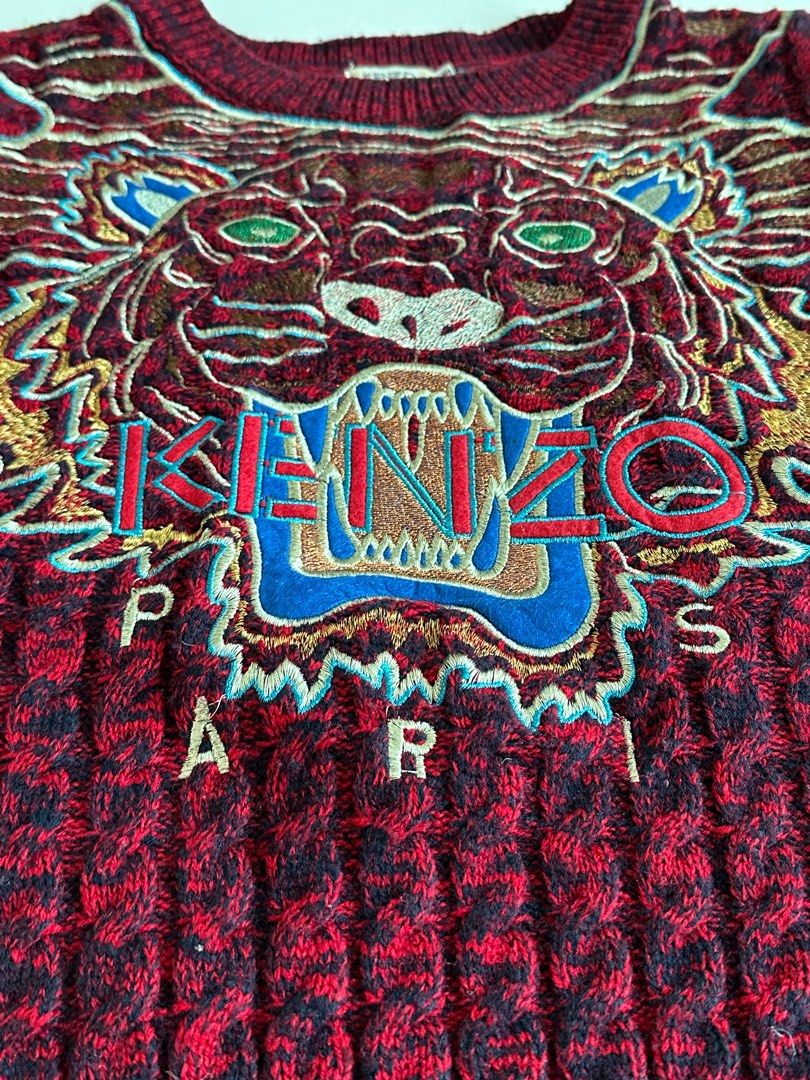 Maroon sale kenzo sweater