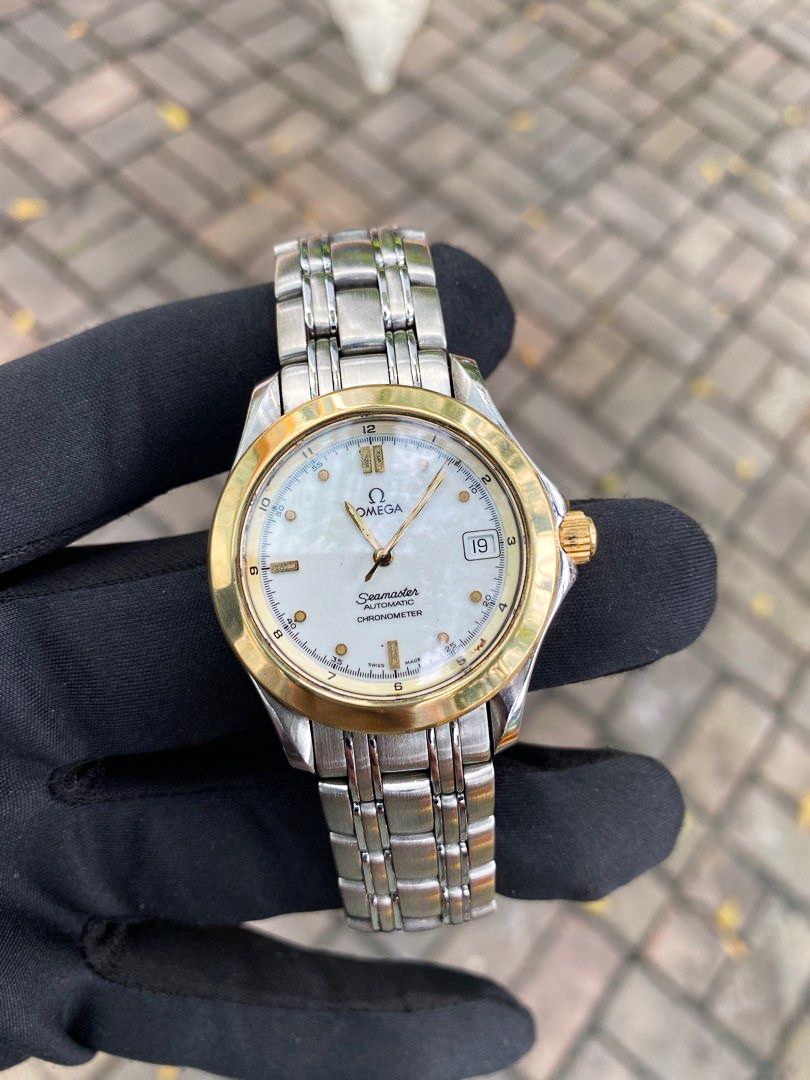 Omega Seamaster Automatic Chronometer 18K Gold with Stainless