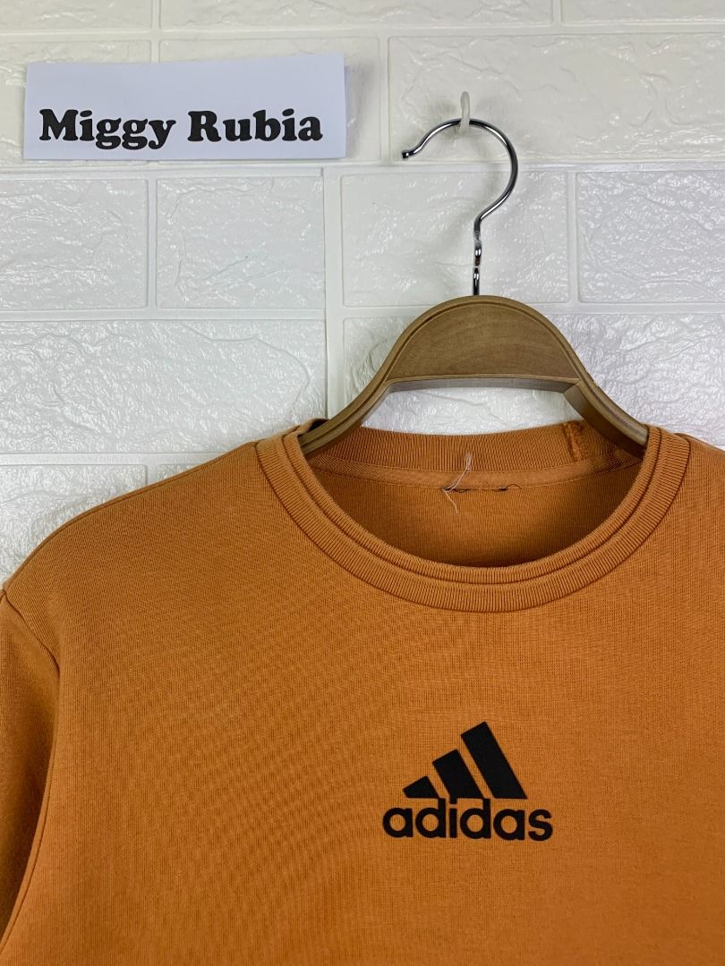 Adidas equipment outlet yellow cropped sweatshirt