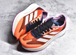 ✅原盒正貨adidas Adizero Boston 11 減震防滑耐磨低幫跑步鞋 橙色 男女同款