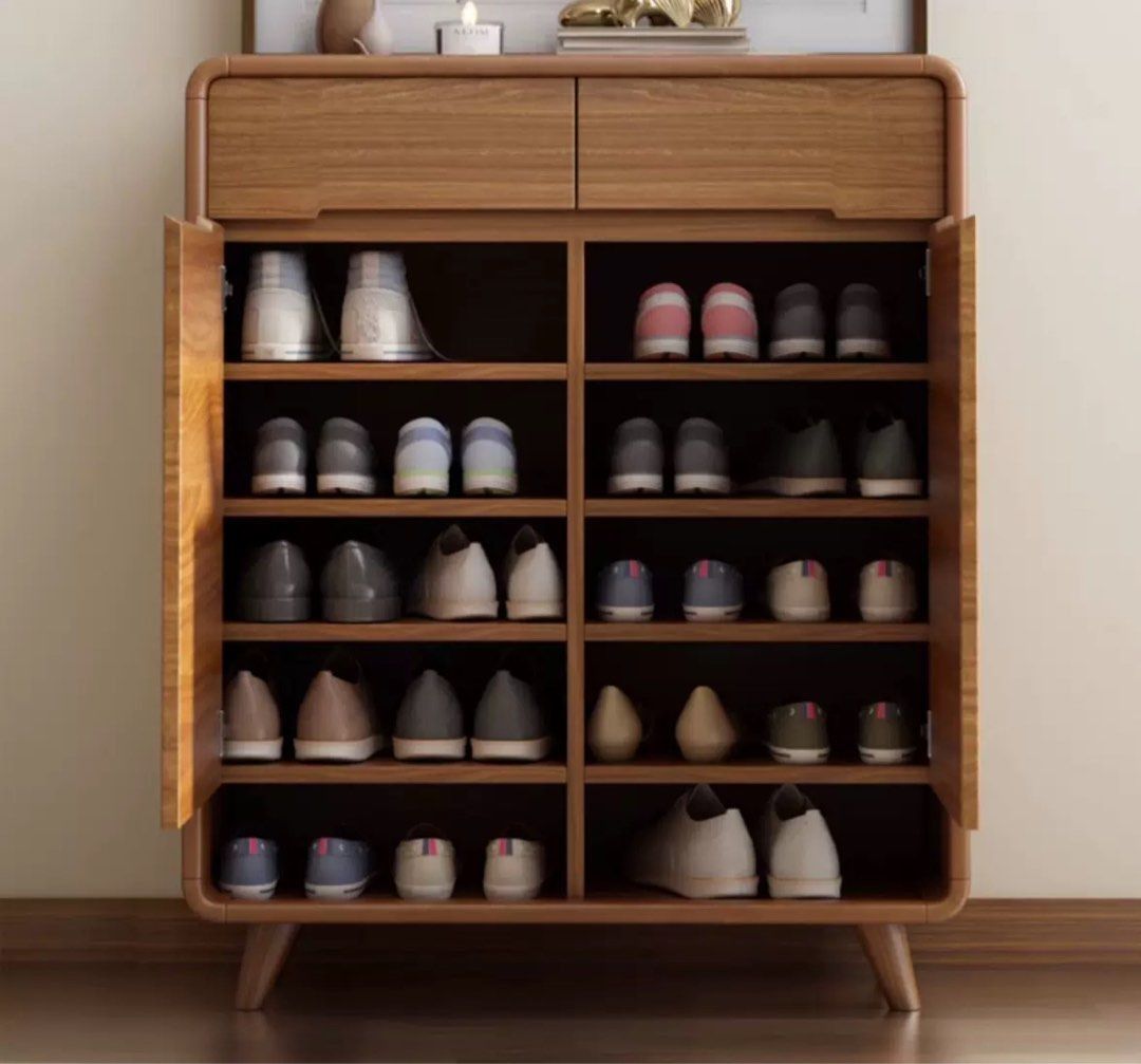 Walnut shoe rack new arrivals