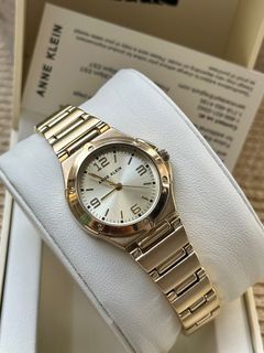 🇺🇸✈️Anne Klein US Gold-tone Light Champagne dial Stainless Steel Women’s Watches! Arrived from US!
