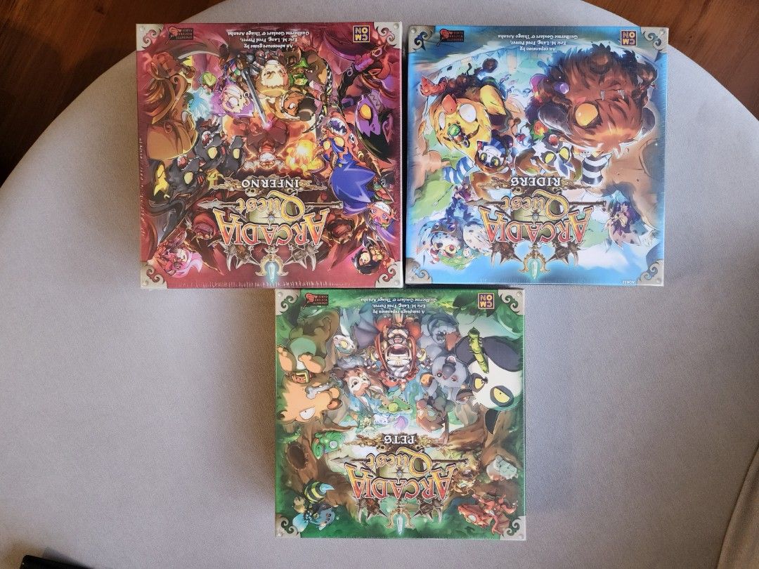 Arcadia Quest Base Game Inferno + Riders / Pets Expansions, Hobbies