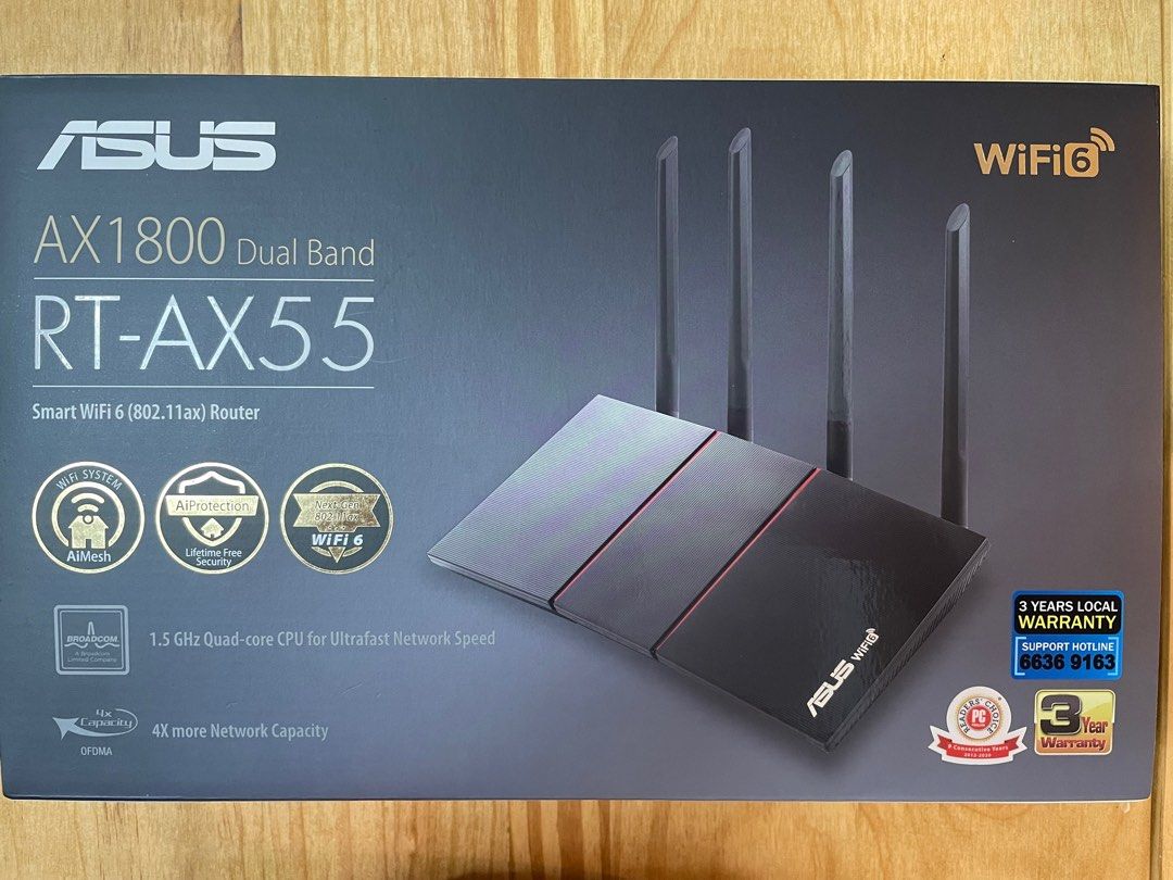 Asus RT-AX55 Router Wifi 6, Computers & Tech, Parts & Accessories ...