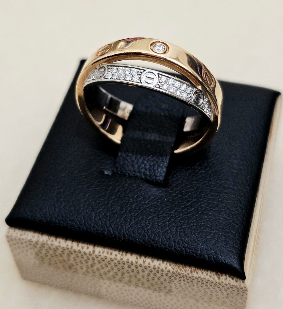 Cartier double best sale love ring