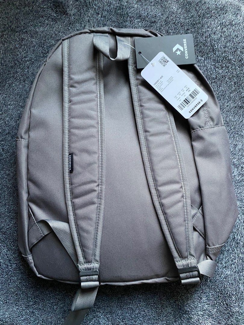 Authentic Gray Converse Medium Backpack Men s Fashion Bags