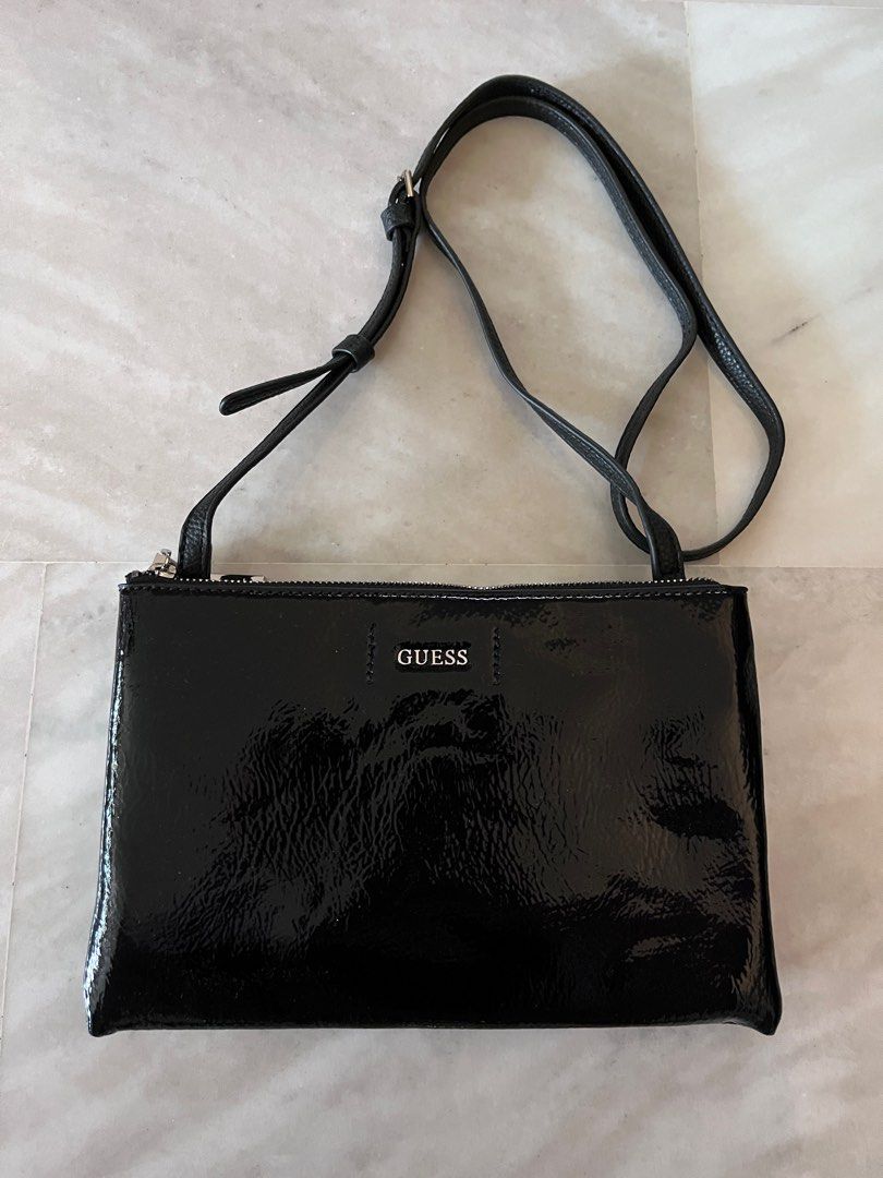 Authentic Guess Black Sling Bag, Women's Fashion, Bags & Wallets