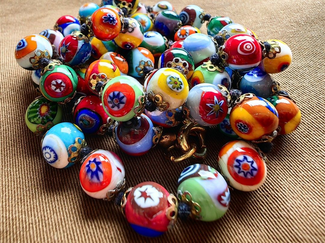Millefiori necklace best sale