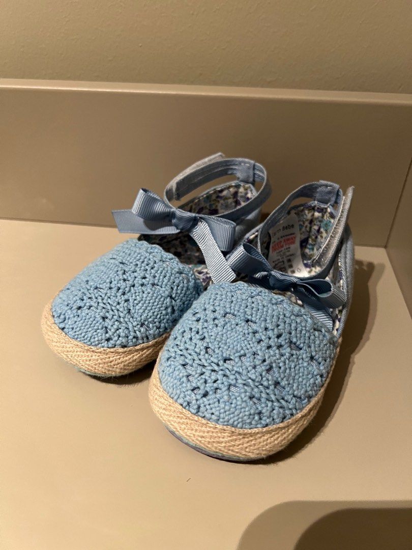 Earth Bebe Baby Espadrilles with Soft Soles Size 12 Babies