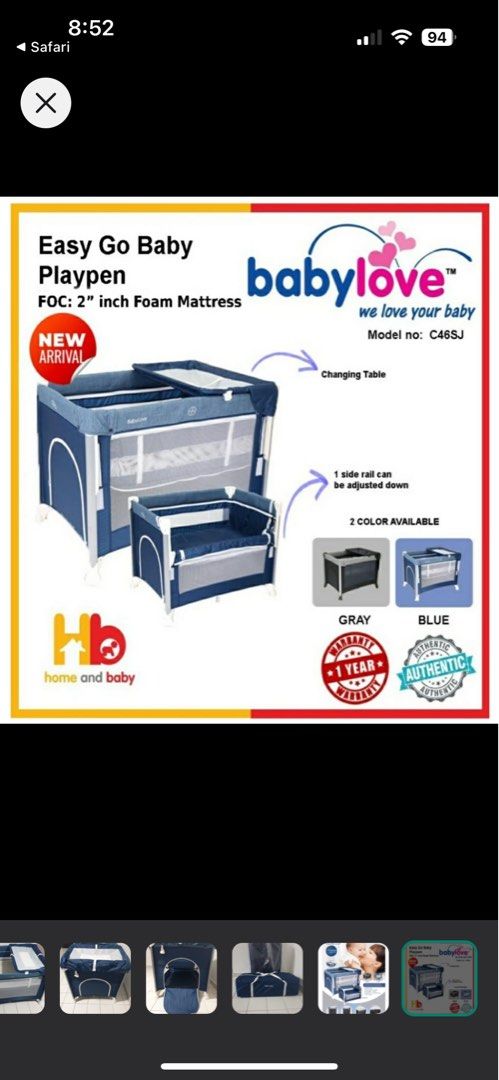 Babylove travel cot clearance