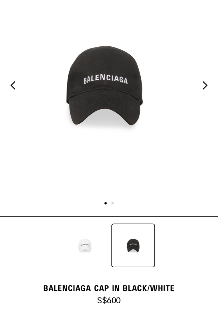 White balenciaga clearance hat