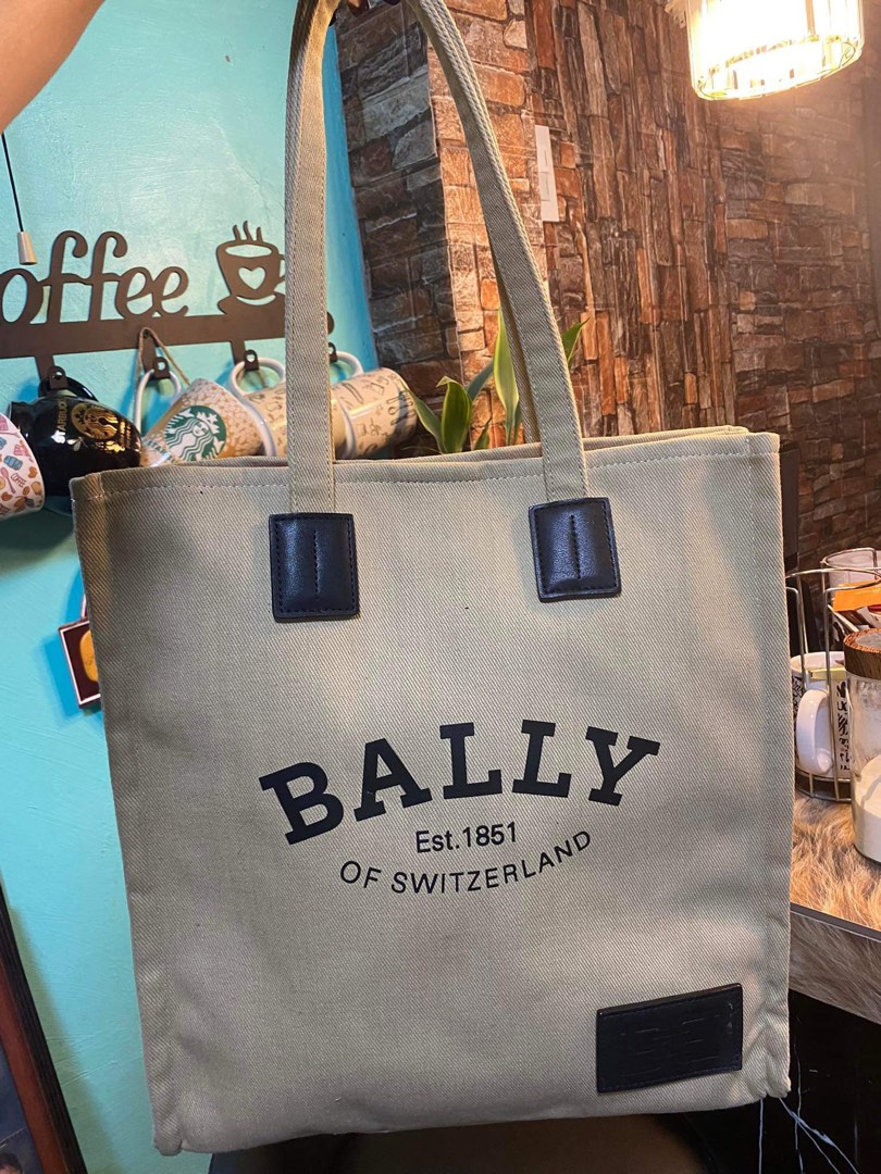 Bally Canvas Tote Bag, Luxury, Bags & Wallets on Carousell