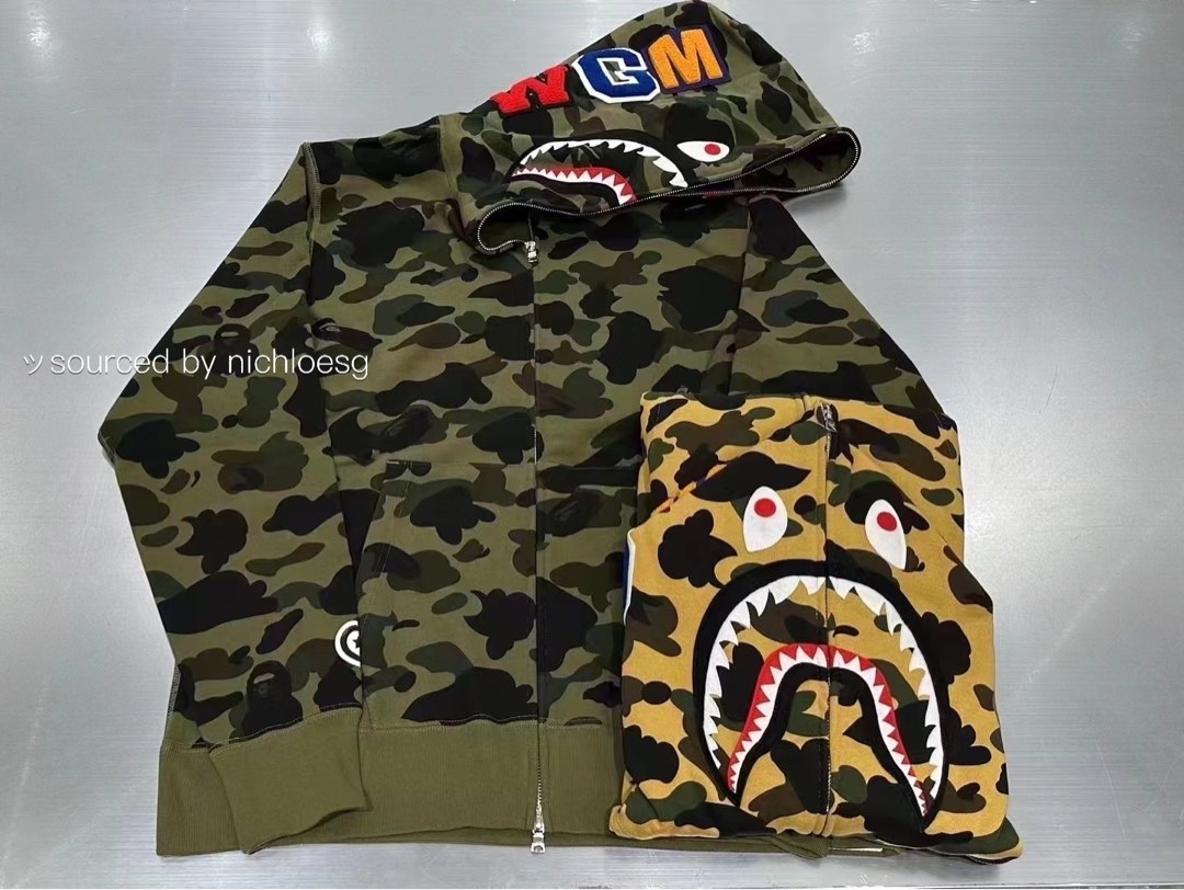 Bape 1st camo shark hoodie deals