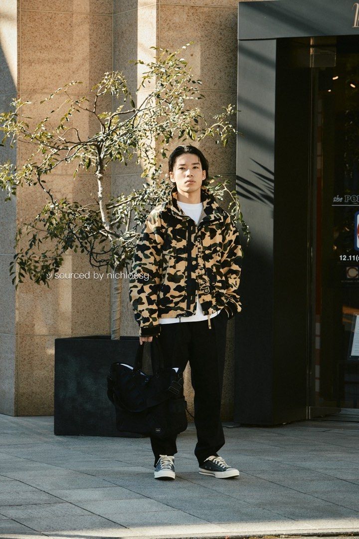 Bape 1st camo snowboard top jacket