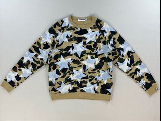 Bape classic / Bapesta 1st Camo Yellow All over print sweater