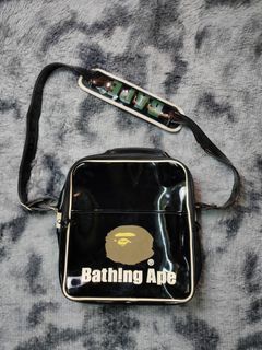 Bape Nigo Era Vynil Big Logo Messenger Bag