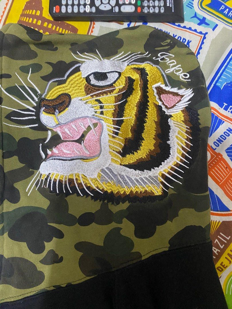 Bape tiger embroidery new arrivals