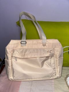Beige Work Tote/Laptop Bag for Women