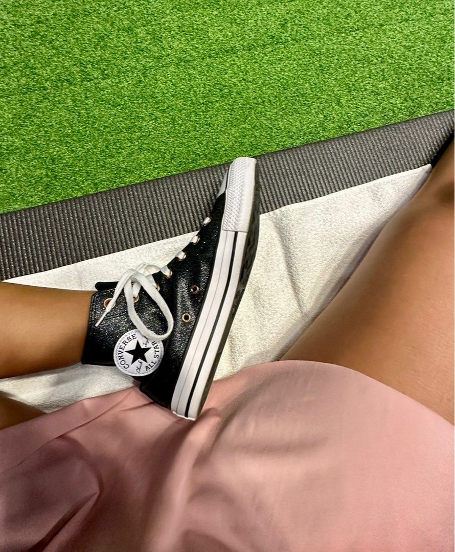 Glitter converse clearance trainers