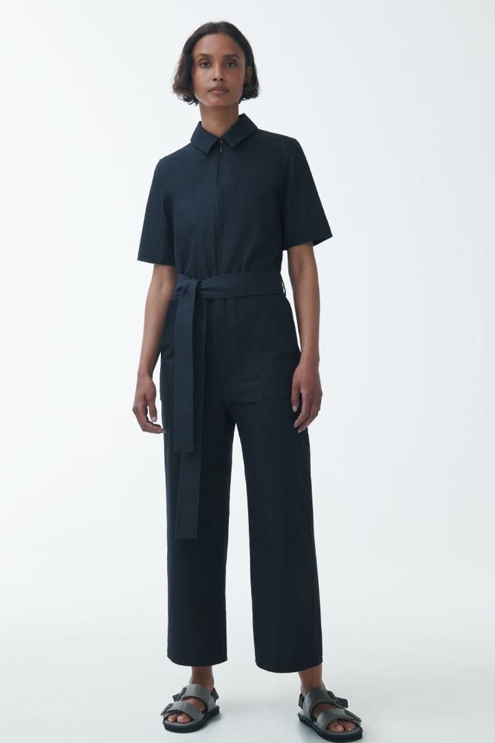 BNWOT COS Belted Cotton Jumpsuit