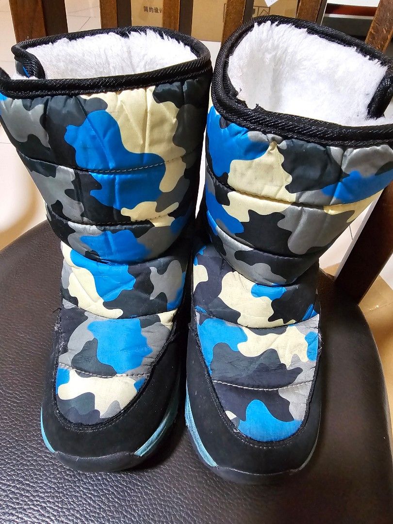 Boys snow winter fleece lined boots shoes EUR35 Babies Kids