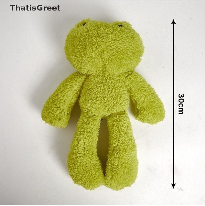 Brand New Good Quality 28cm Green Frog Plush Toy