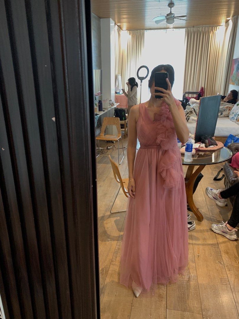 Old rose gown for bridesmaid store