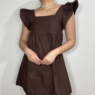 brown mini dress