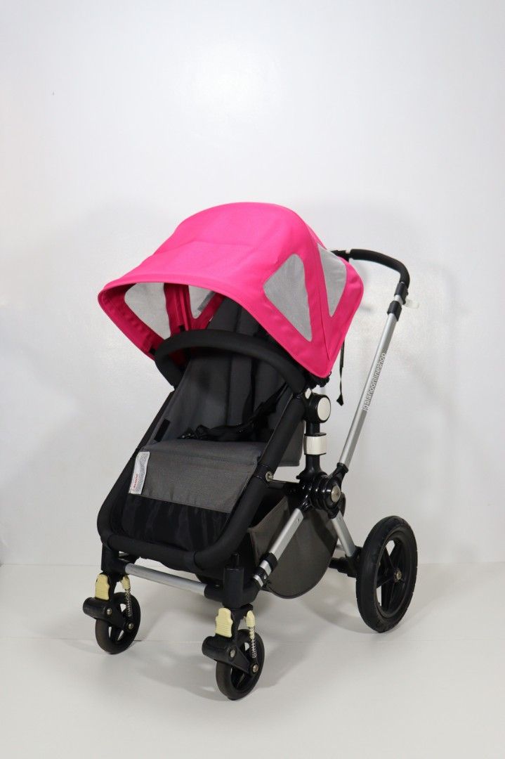 Bugaboo Cameleon Plus Stroller with Carrycot (Category: Strollers) located in Valenzuela. Submitted by jgalano1 (Listing ID 1269408678, Image 2). Description: Stroller Brand: Bugaboo Cameleon 2 (Cameleon+) Condition: Used from Japan, in good condition with few scratches. Age Recommendation: Newborn to toddler. Maximum weight capacity is up 17kgs. Features: Reclining and reversible seat, puncture-free tires, front wheel suspension, hand-operated b