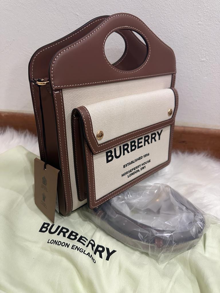 Burberry bag shop logo