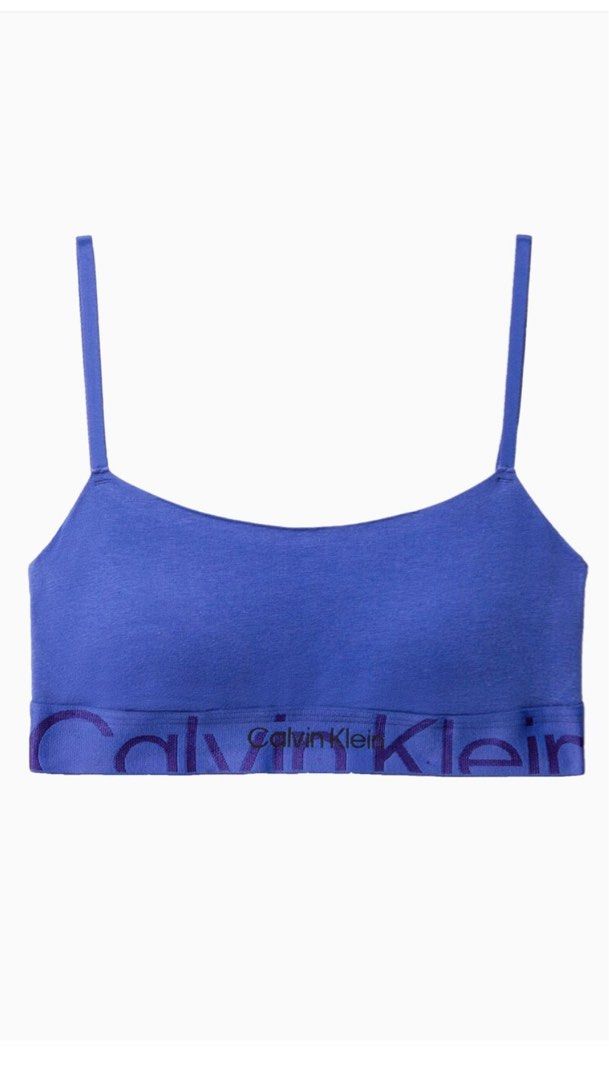 Calvin Klein CK Embossed Cotton Lightly Lined Bralette, Women's