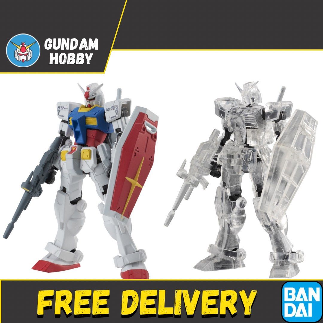 ✅ Capsule Action 01 Mobile Suit Gundam Gundam RX-78-2 RX 782 (Set of 2) - Bandai Gachapon Gashapon Gundam Capsule Action 1 (Category: Gundam Model Kits) located in Singapore. Submitted by gundamhobby (Listing ID 1269391414, Image 1). Description: Gundam Capsule Action - Gundam RX-78-2 • Gundam RX-78-2 (Colour Ver.) •Gundam RX-78-2 (Mechanical Clear Ver.) ✅ Only for sale as a complete set (Gashapon capsules, no duplicates) ✅ Free Delivery included