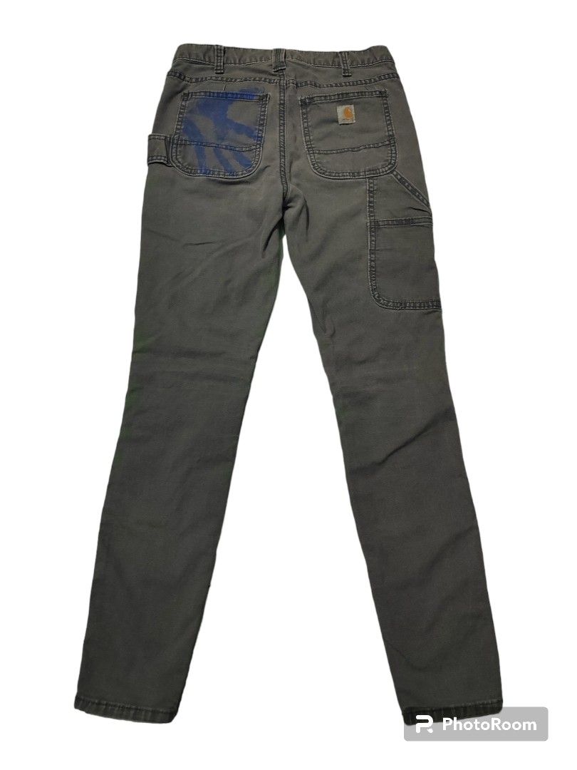 Carhartt Slim Fit Double Knee, Men's Fashion, Bottoms, Chinos on Carousell