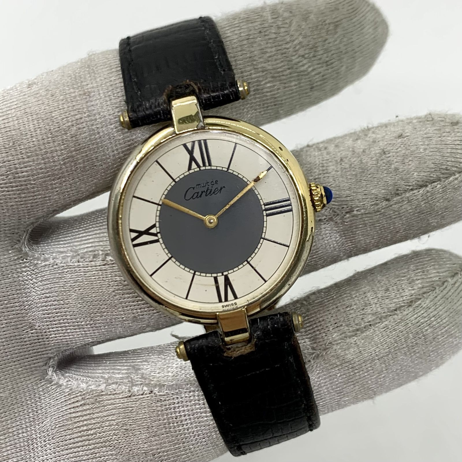 Cartier vermeil sale ladies watch