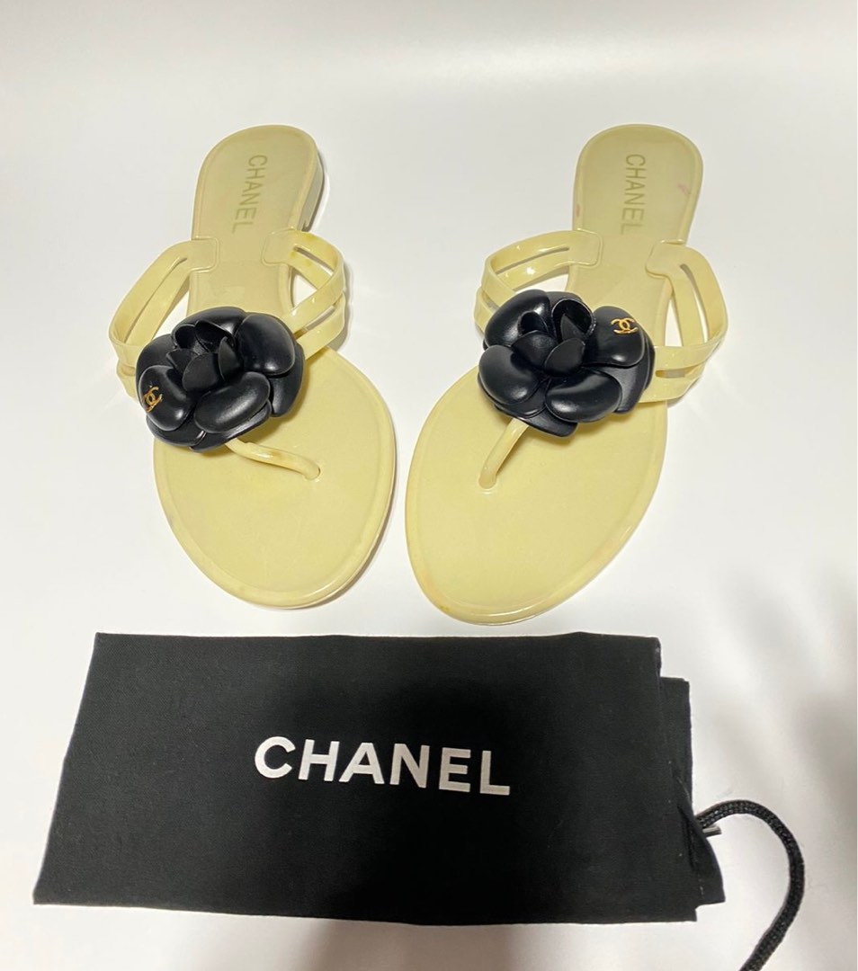 Chanel Jelly Sandals, Luxury, Sneakers & Footwear on Carousell
