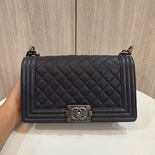 Chanel Medium Le Boy Caviar Bag