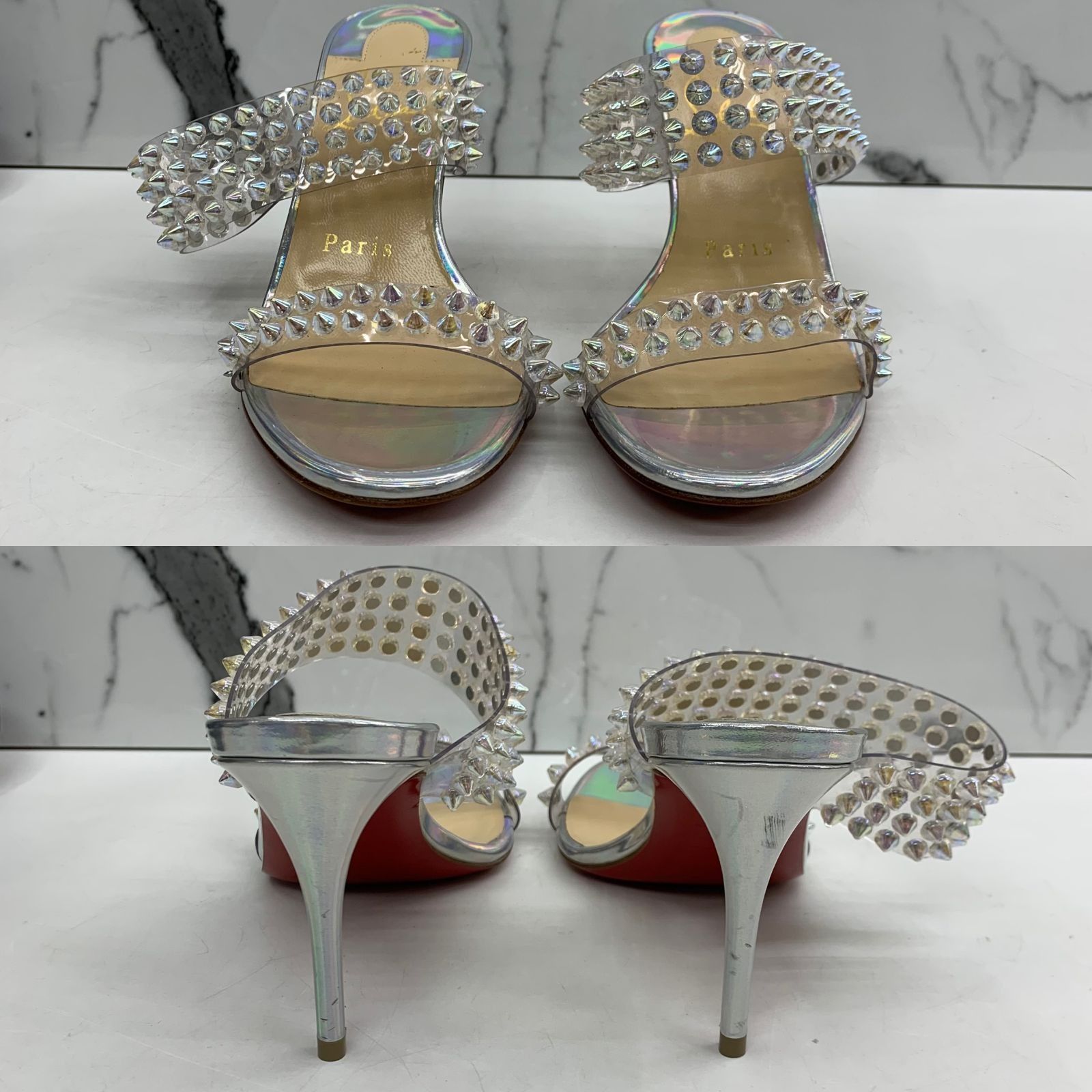 CHRISTIAN LOUBOUTIN HOLOGRAM STUDS HEELS 237039310 AL