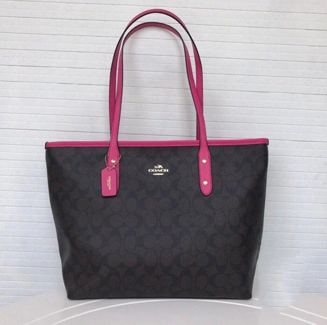 Coach city top tote black
