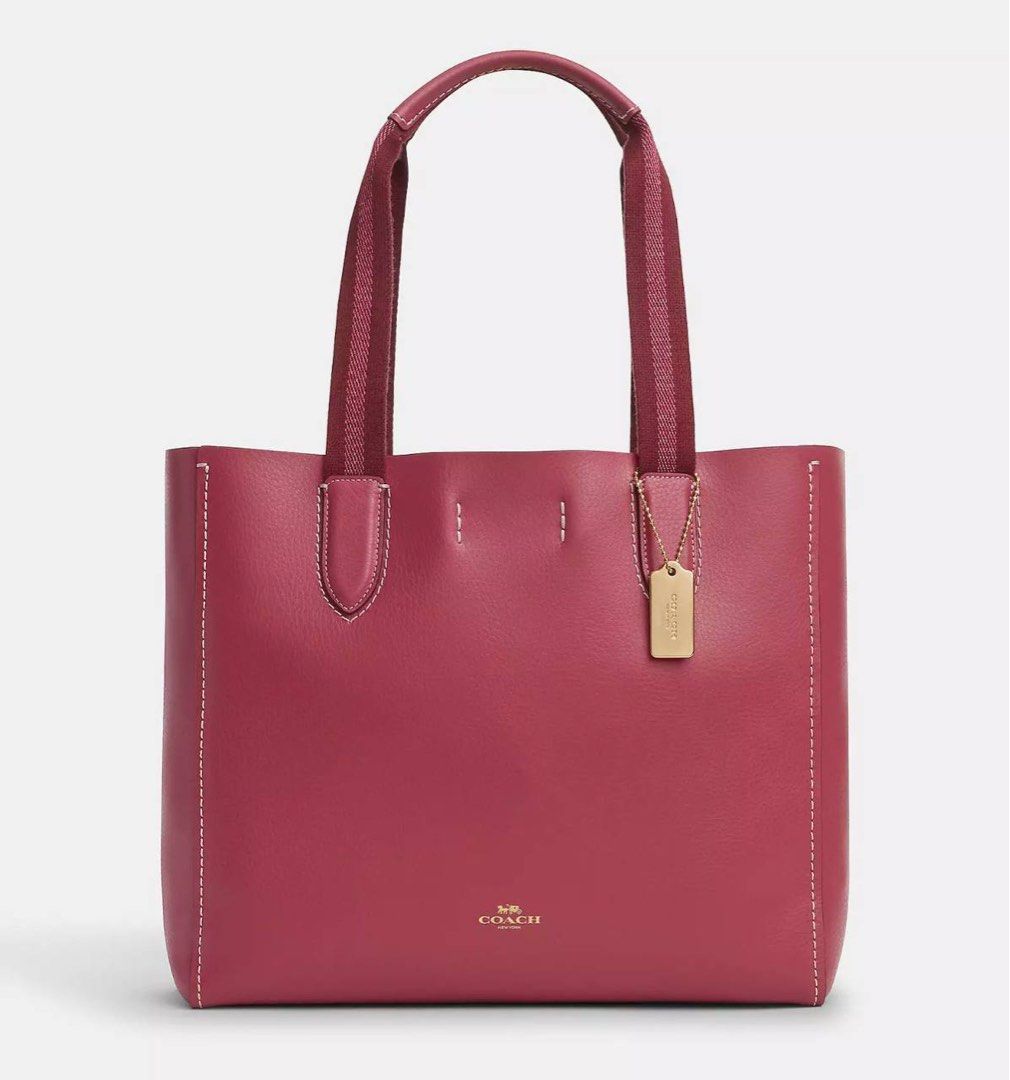 Coach derby best sale tote light saddle