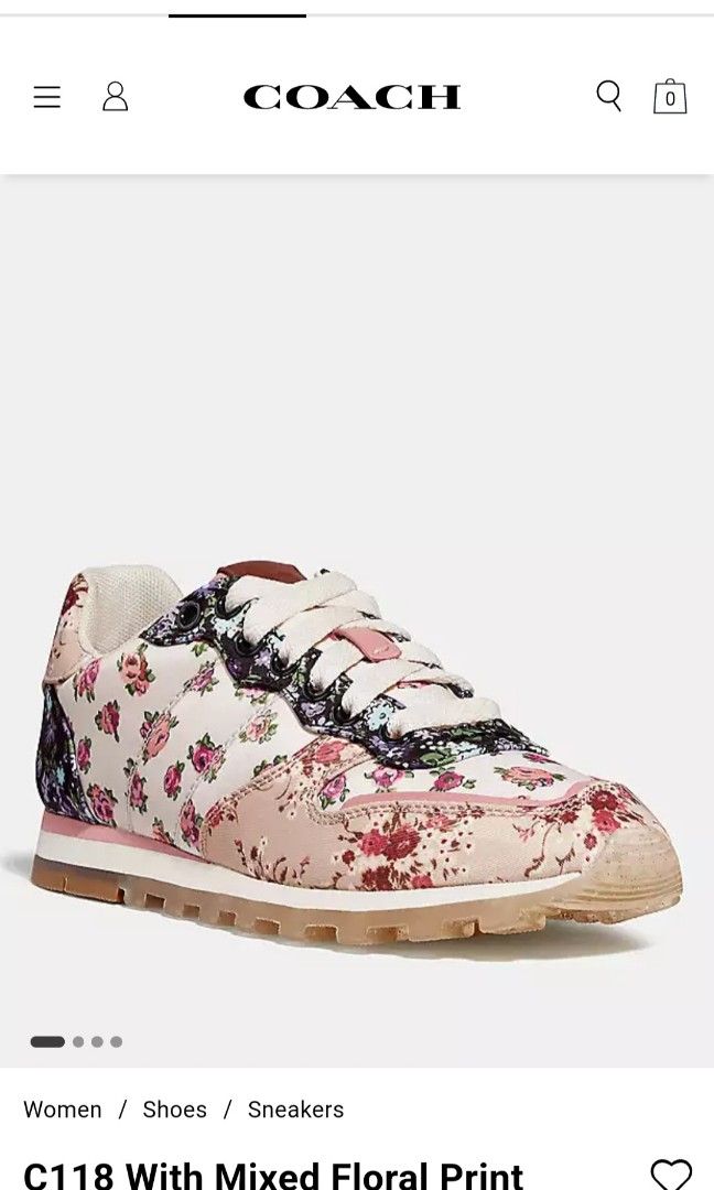 Coach Floral shoes Women s Fashion Footwear Sneakers on Carousell