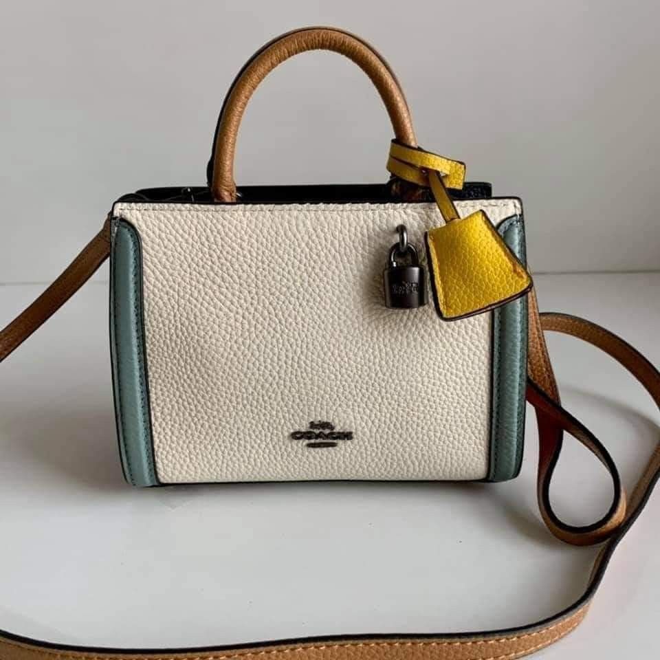 Coach zoe on sale carryall colorblock